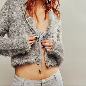 Rare SAaale   Free People Mina cardi in silver bells